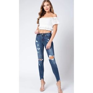 Kancan Distressed Holly Cecilia Skinny Jeans